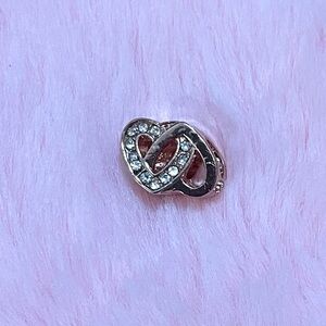 Pave Entwinted Hearts Charm - Not Pandora